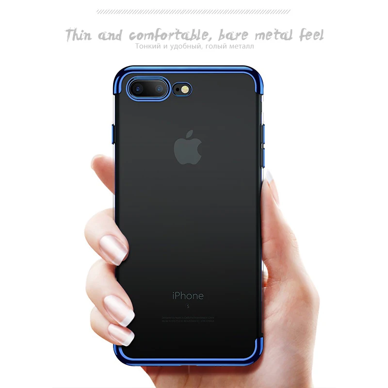 Чехол из ТПУ с кристальным резиновым покрытием для iPhone 7 8 Plus XS Max XR Xi 11 2019 Тонкий