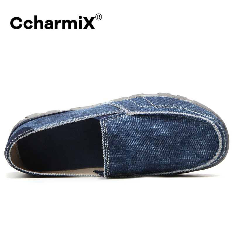 Кеды мужские холщовые дышащие Лоферы без застежки винтажные повседневные модные