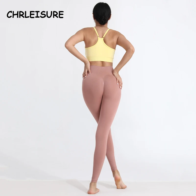 

NORMOV High Waist Push Up Seamless Sport Legging Women Yoga Pants Super Stretchy Gym Workout Tights Sport Leggings Running Pants