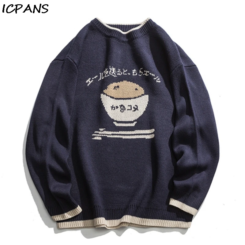 Свитер с принтом ICPANS пуловеры для мужчин и женщин модные повседневные Хлопковые