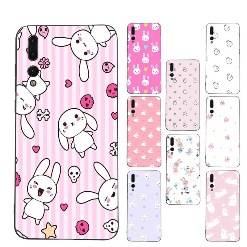 

Cute bunny Phone Case Soft Silicone Case For Huawei p 30lite p30 20pro p40lite P30 Capa