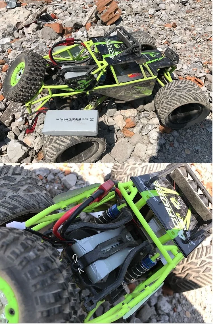 Обновленная батарея 2700mah 7 4 v для Wltoys 12428 12423 RC четырехколесная Радиоуправляемая