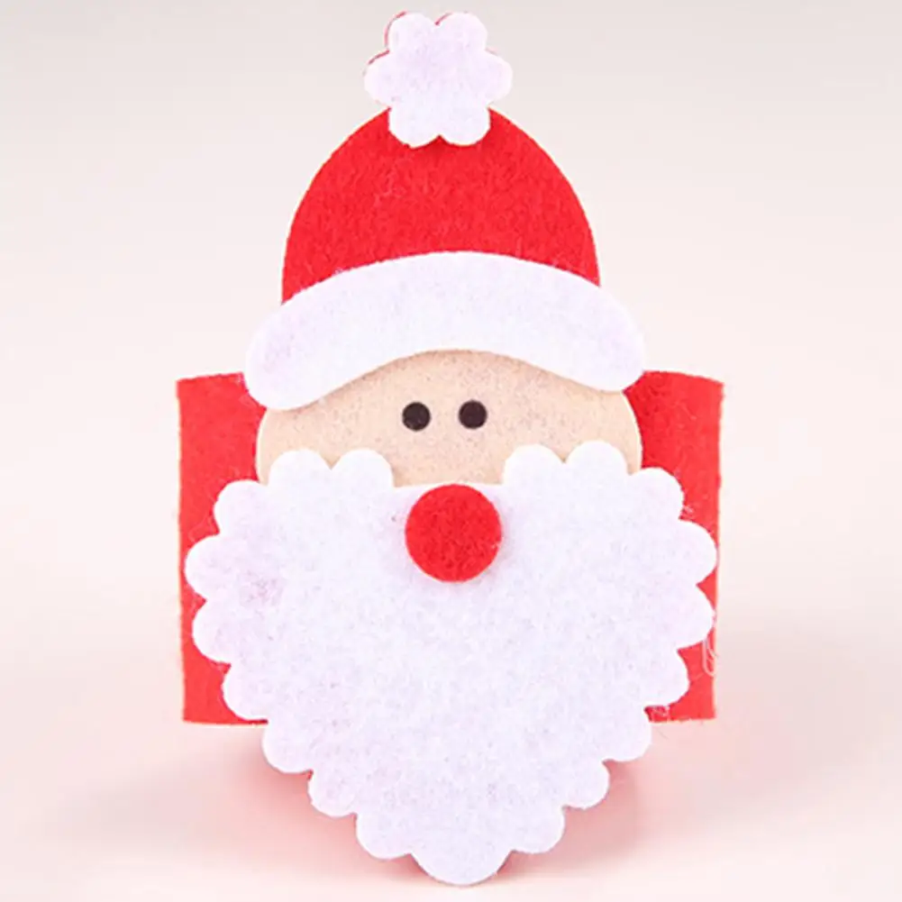 2019 Рождественский Санта Клаус для салфеток Кольцо держатель салфетки домашний