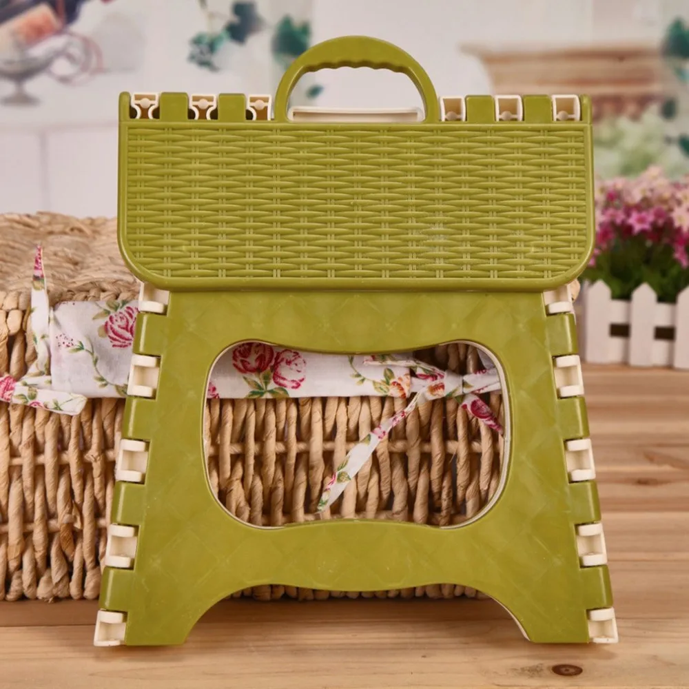 

Home Kitchen Indoor Multifunctional Portable Folding Comfortable Stool Space Saving Plastic Chair Easy Storage
