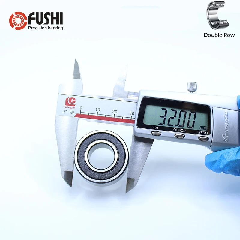 3002 2RS Подшипник 15*32*13 мм (1 шт.) двухрядные герметичные RS радиально упорные