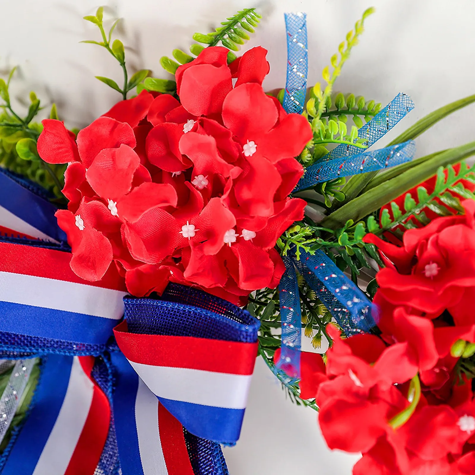 

Independence Day Artificial Wreath Door Decoration Garland Wall Hanging Home Decor Hanging Wreath Decor for wedding or party