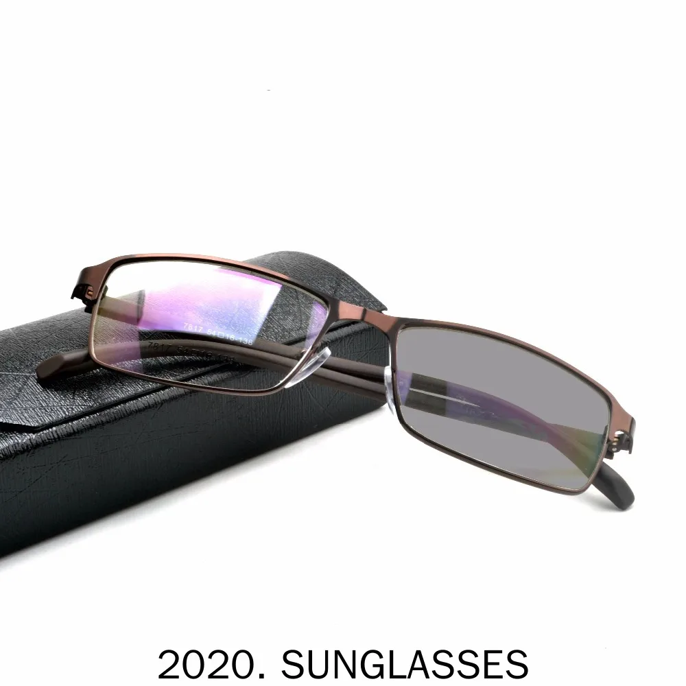 Новинка 2020 очки для чтения солнцезащитные фотохромные мужские дальнозоркости