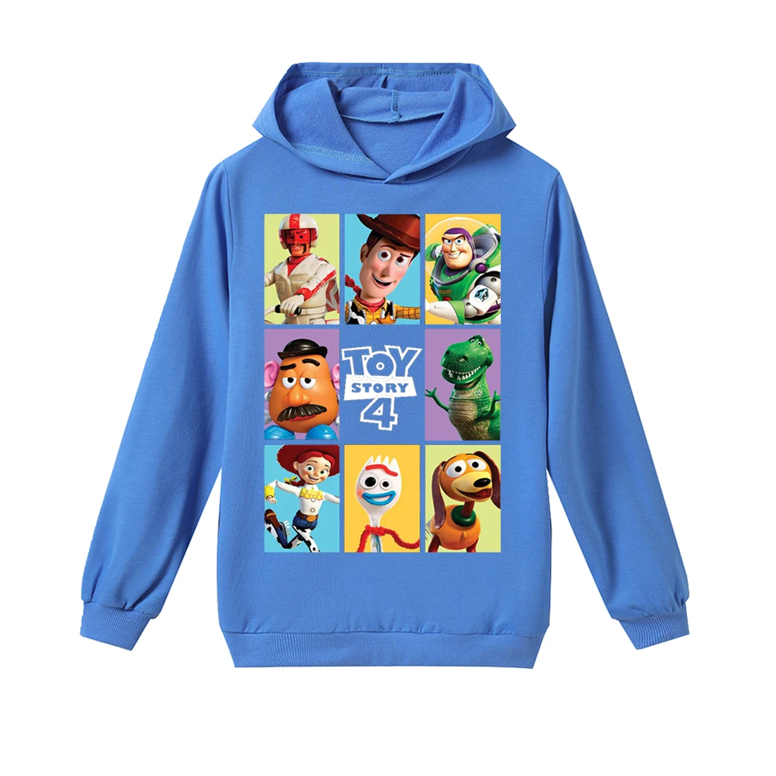 Толстовка с капюшоном для маленьких девочек героями мультфильма История игрушек