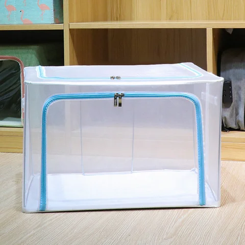 Многофункциональный нейлоновый ящик для хранения одежды, дышащий прозрачный Органайзер
