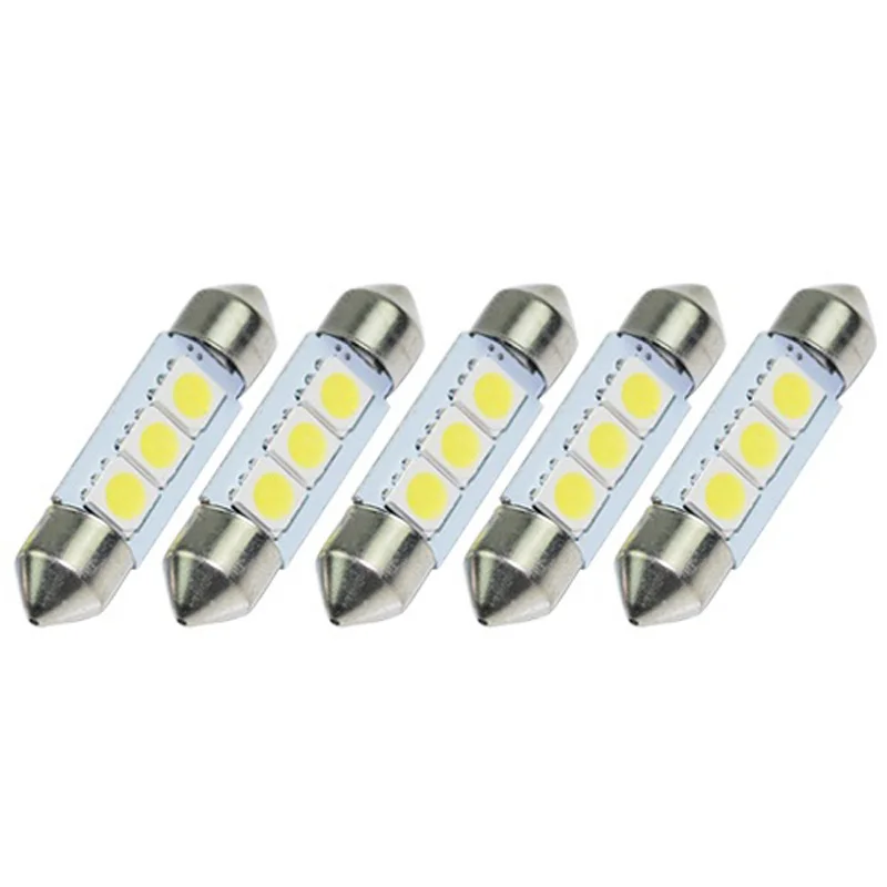 Автомобиль 6X 36 мм 3 SMD СВЕТОДИОДНЫЙ LED чисто белый автомобиль фестон Карта