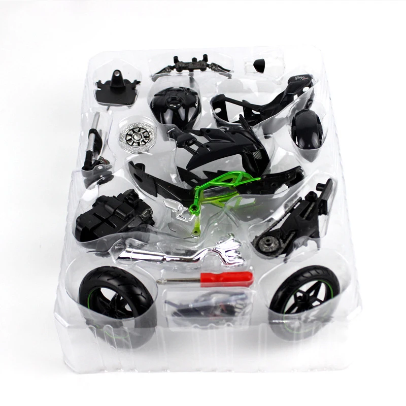 Alloy Off-Road Motorcycle Model Kit 1:12 scale metal Assembly DIY Bike Toy For Gift Collection |