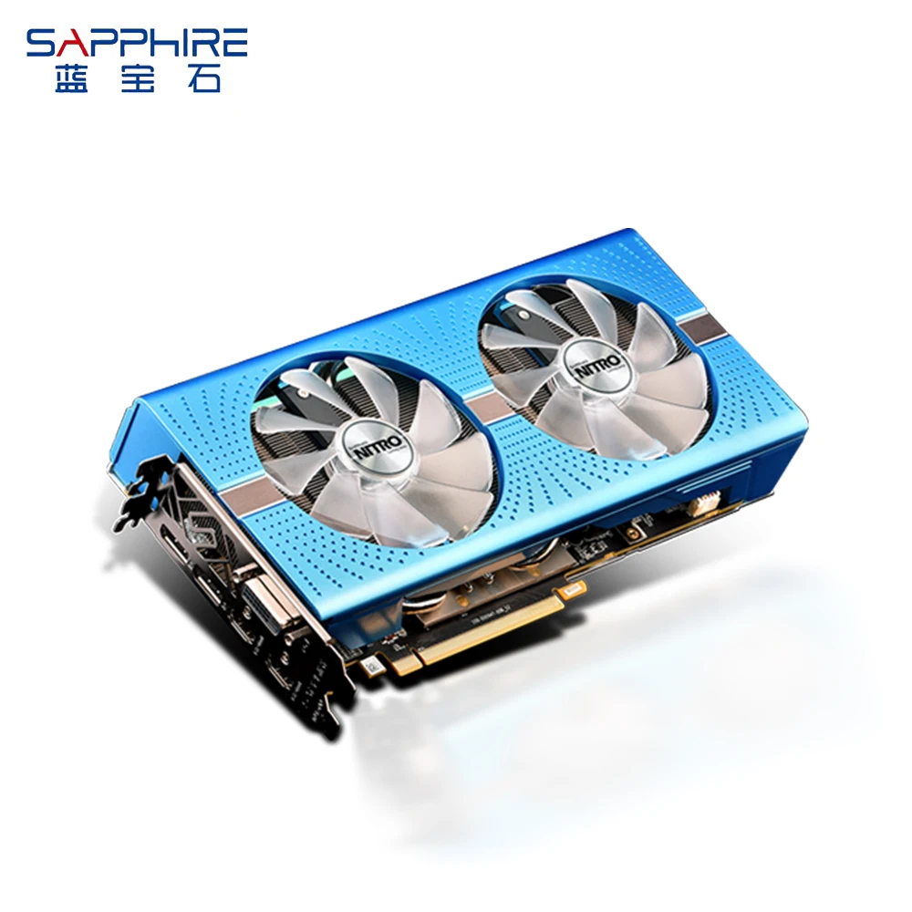 Видеокарта SAPPHIRE AMD NITRO + RX580 8GB GDDR5 256bit игровая видеокарта настольный ПК для игр
