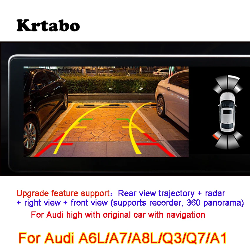 Для передней камеры заднего вида для Audi A6L A7 A8L Q3 Q7 A1 адаптер оригинальный экран