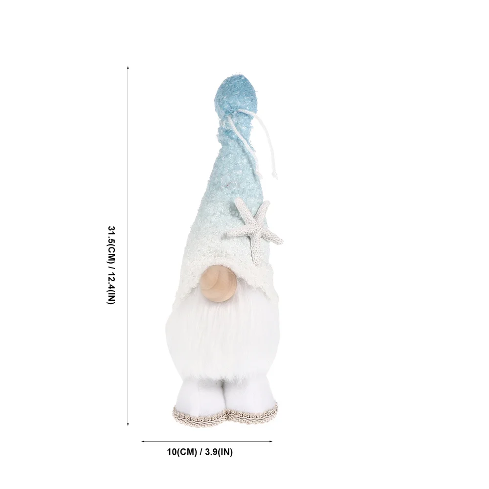 

1Pc Decorative Gnome Doll Ornament Adorable Plush Gnome Doll Desktop Decoration