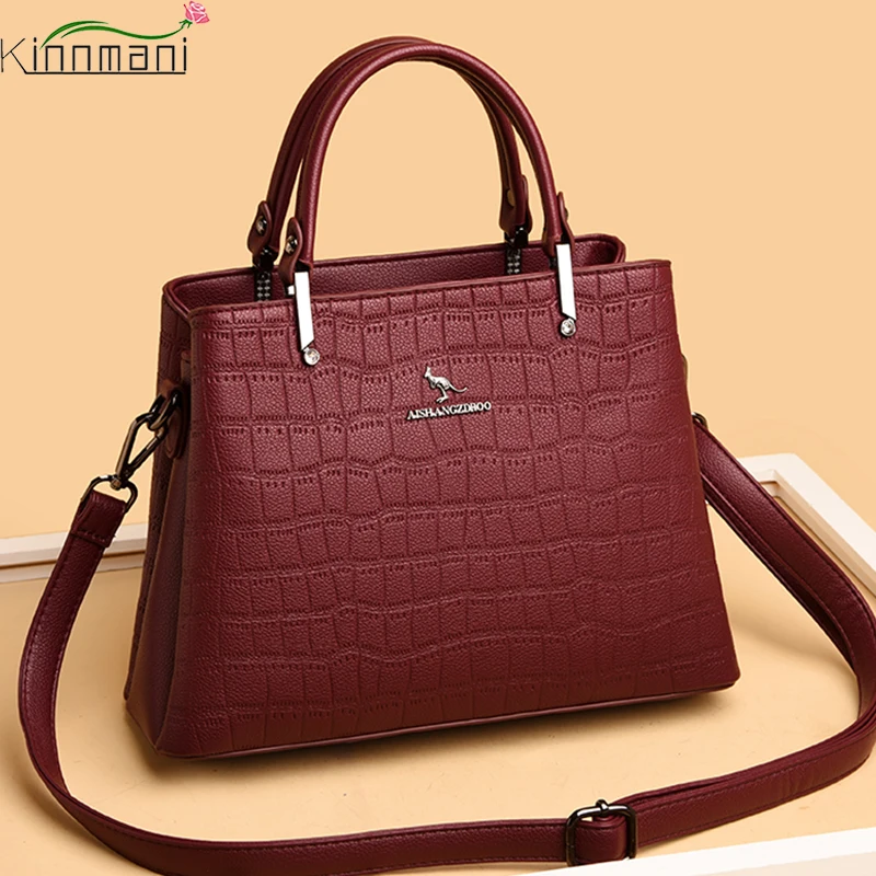 

Новинка 2021, роскошные женские сумки, дизайнерская сумка через плечо с узором под крокодиловую кожу, Брендовая женская сумка большой вместимости через плечо, Повседневная сумка
