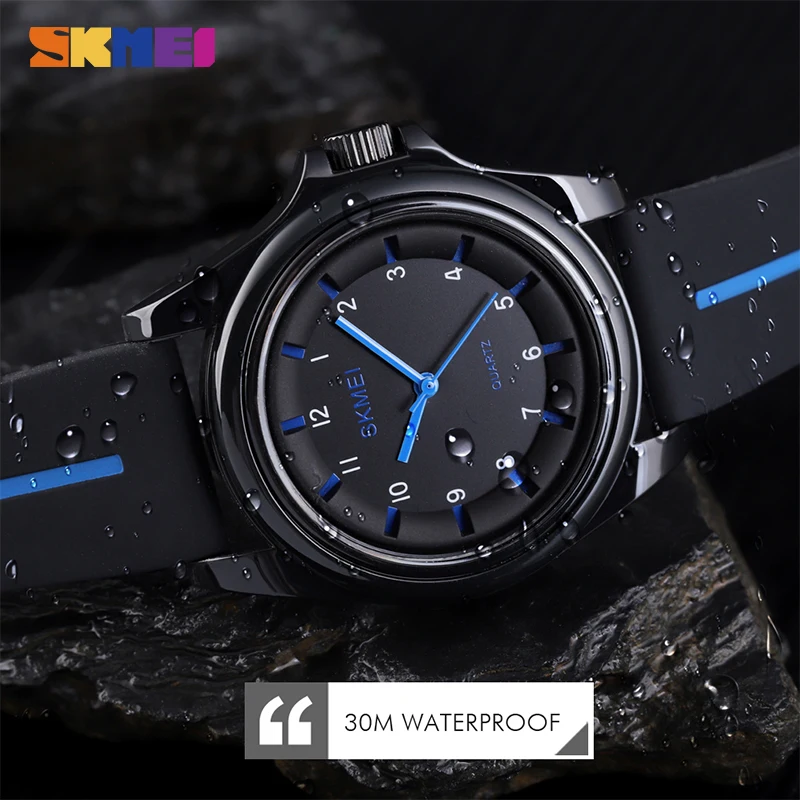 2020 SKMEI лучшие Брендовые мужские кварцевые наручные часы стиль экокожа
