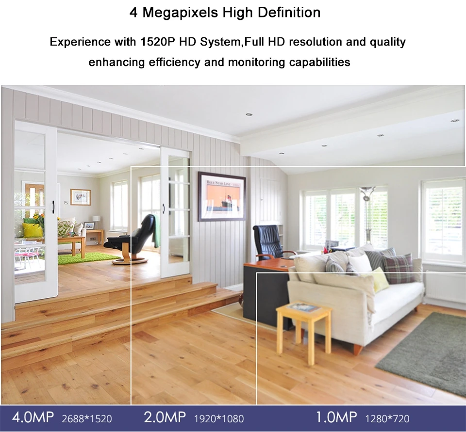 FUERS 4CH 8CH 5в1 AHD DVR система видеонаблюдения 4.0MP 1520 P Водонепроницаемая камера видео система скрытого наблюдения HDMI с 1 ТБ 2 ТБ HDD DIY Набор