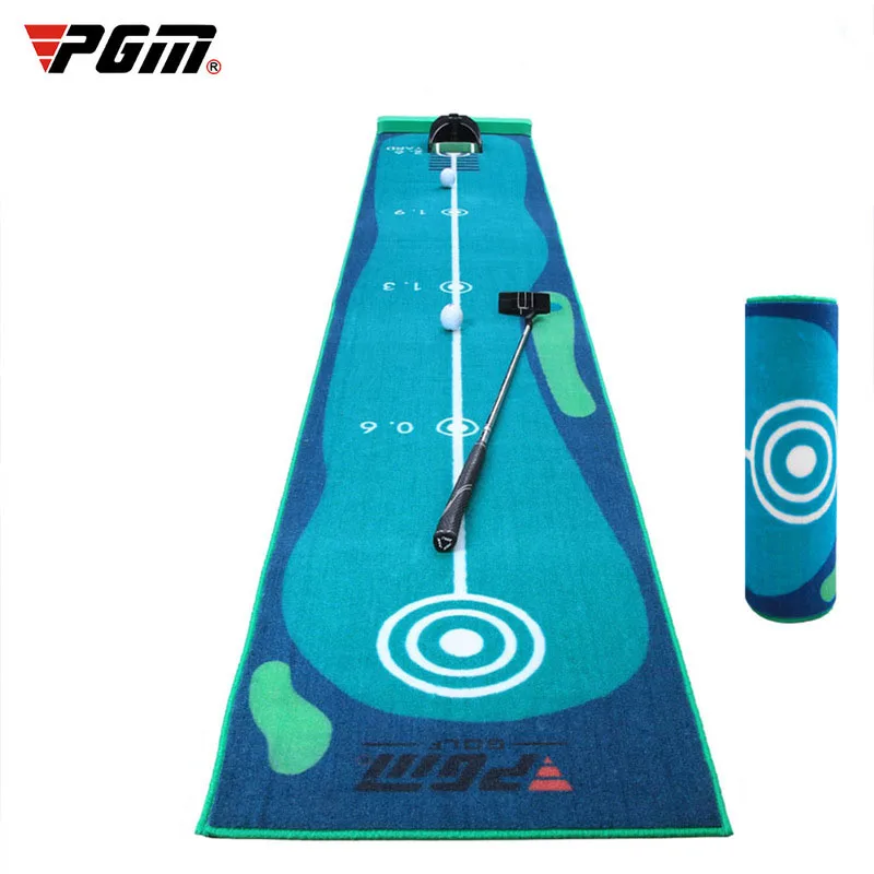 Send 6 Balls! PGM Golf Set Putting Trainer Man Women Backyard Family Practice Blanket Portable Version Velvet Blanket Non-slip