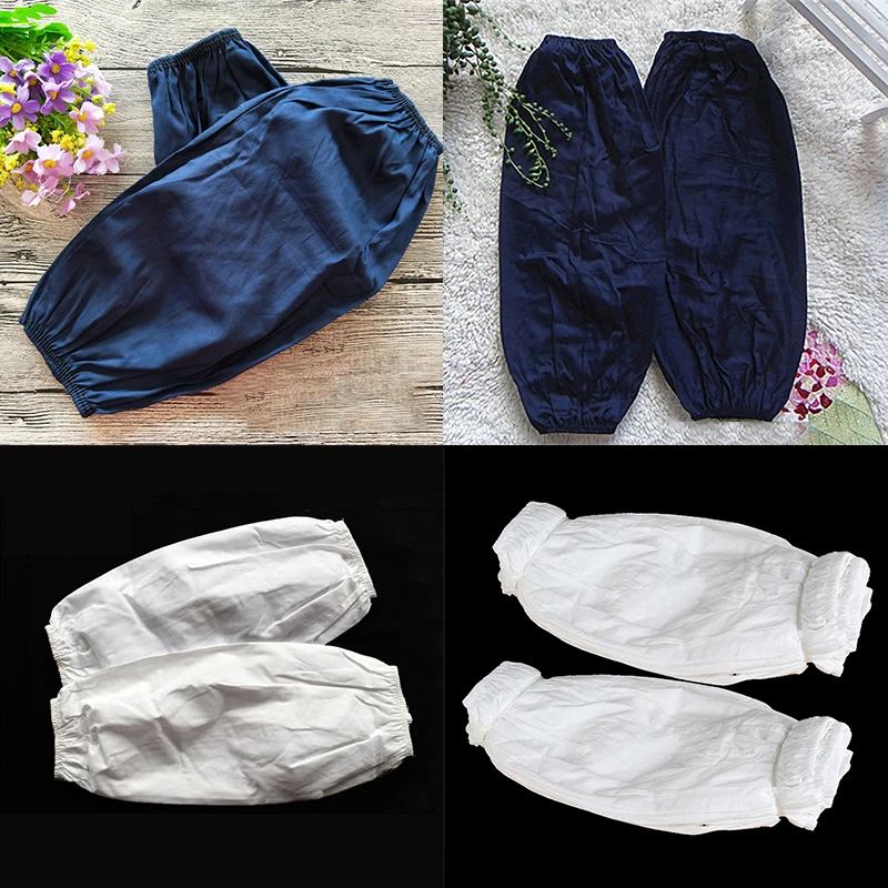 Маслостойкие Нескользящие кухонные рукава 1 пара мягкие хлопковые простые для