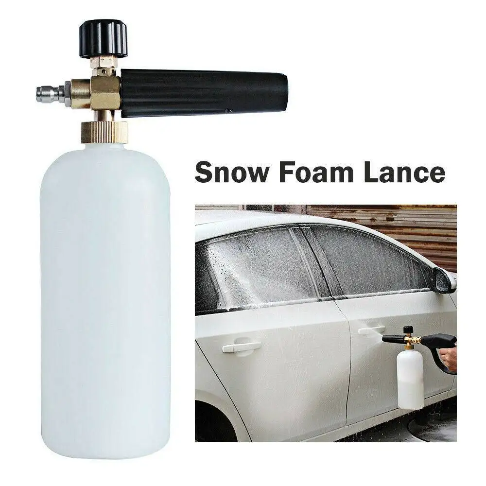 

1/4 Jet pot Heavy duty Pressure Washer Snow Foam Lance 1L Bottle For Nilfisk