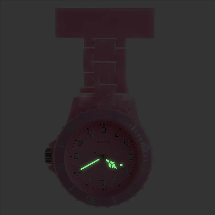 Fob Clip-on Nurse Watch Japan Movement Brooch Hanging Doctor Watches for Men Women Pocket Quartz Watch Relogio Medical Clock