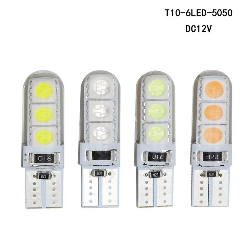

10pcs T10 5050 6smd LED Lights Car LED Bulbs Led Lamp Reading Lights White 12V