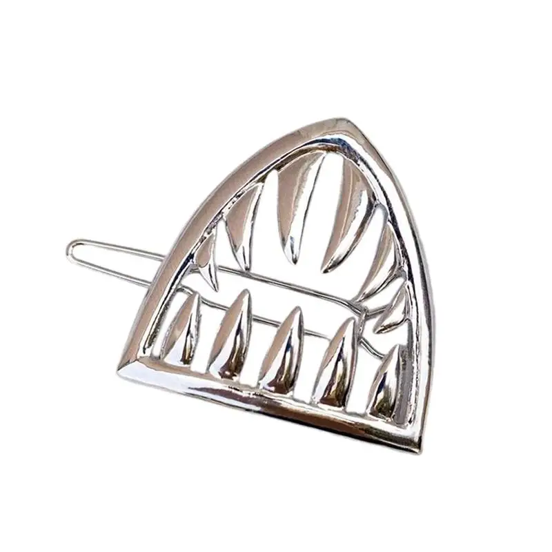 

Shark Jaw Hair Barrette Hairpins Alloy Hair Clips for Women Vintage Animal Shark Teeth Hairwear Hair Accessories