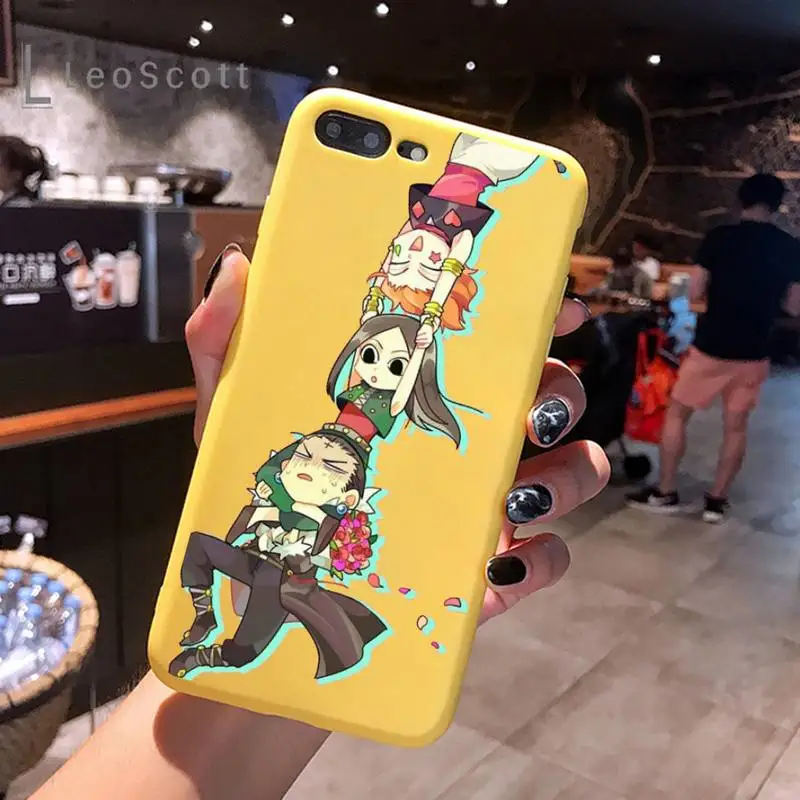 

Hunter HXH Anime Hunter X Phone Case Yellow Candy Color for iPhone 6 7 8 11 12 s mini pro X XS XR MAX Plus