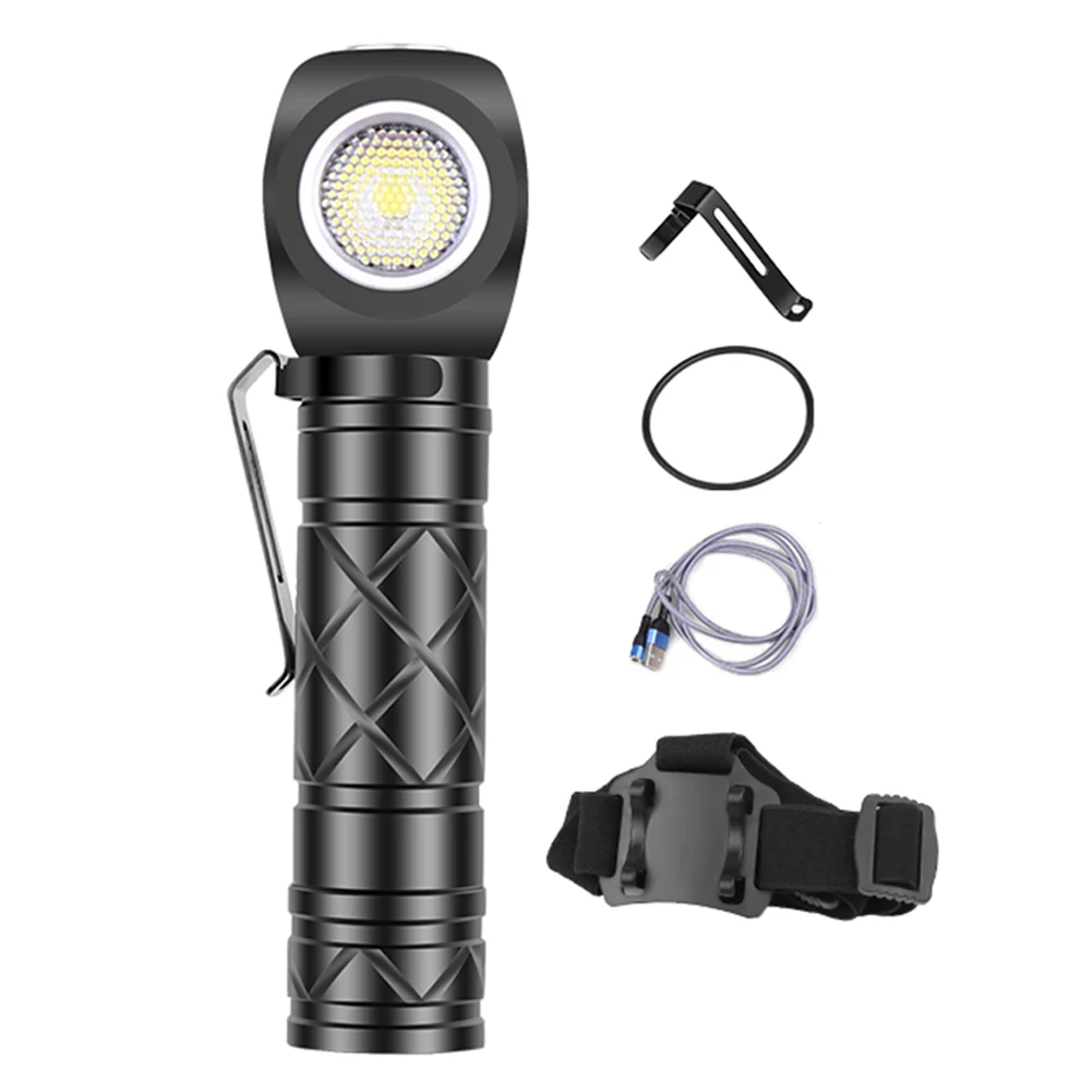 

Светодиодный портативный Головной фонарь на 800 лм с магнитным индикатором заряда, Многофункциональный Головной фонарь, фонарь для наружног...