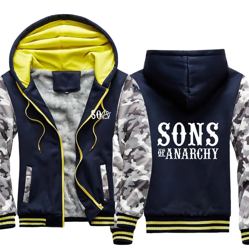 

2021 NEW Men winter jacket Warm Slim Fiy Pilot jacket men SOA Sons of anarchy Sweatshirt Hip Hop Men jacket
