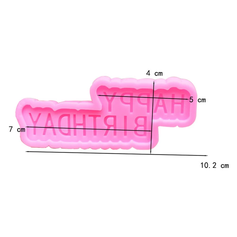 

5PCS Happy Birthday Letter Molds Silicone 3D Chocolate Fondant Mould DIY Birthday Cake Decorators Moulds For Party Baking Tools