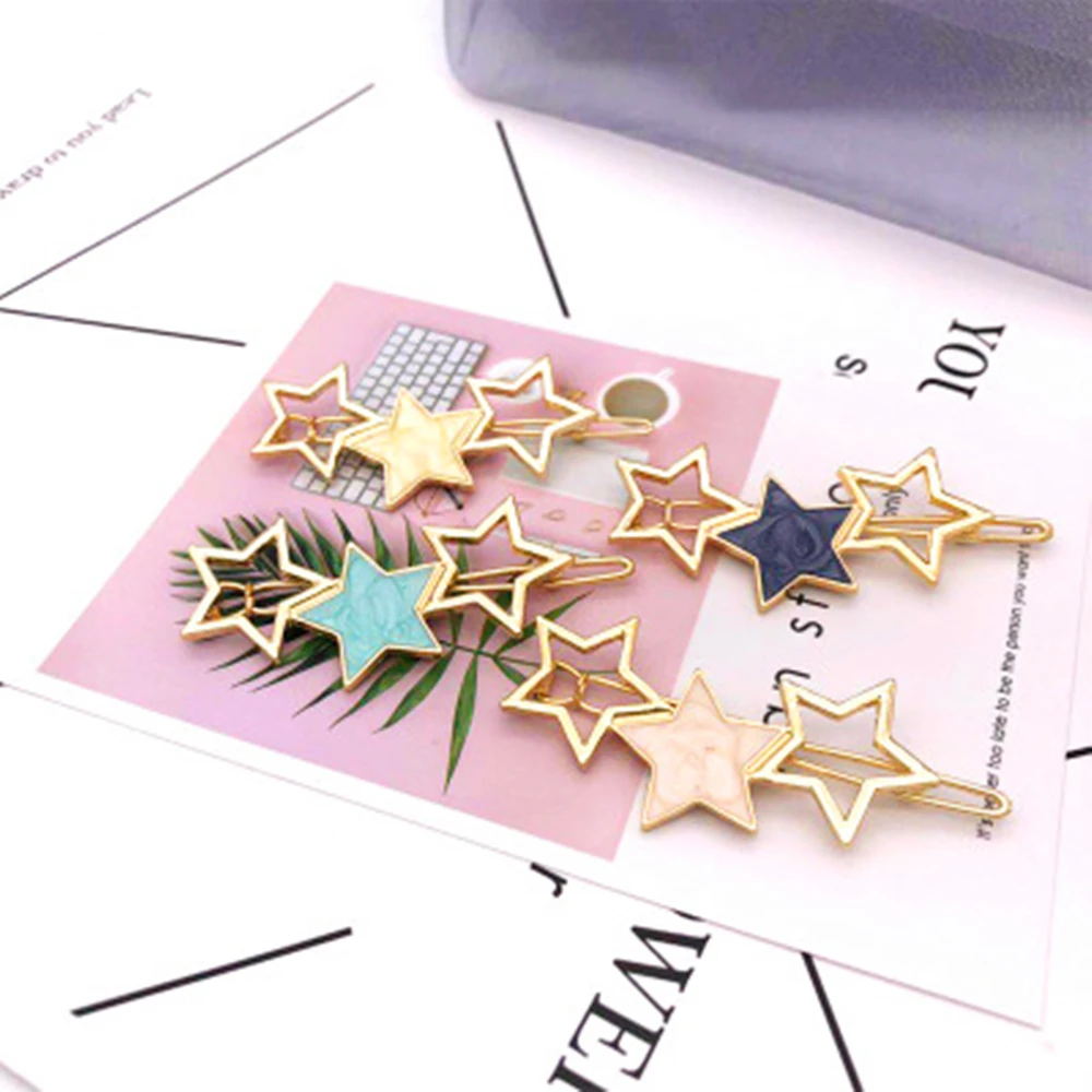 1 шт. Модные женские заколки для волос металлический геометрический сплав ободок