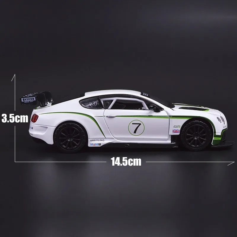 1:32 Bentley GT3 Супер гоночный сплав автомобиля моделирование литье под давлением звуковые огни модель автомобиля горячие колеса для детей