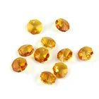 Янтарные Восьмиугольные бусины 14 мм с 1 отверстием2 отверстиями, хрустальные части для осветительных ламп, бусины из ниток, компоненты для дома, свадьбы и сделай сам