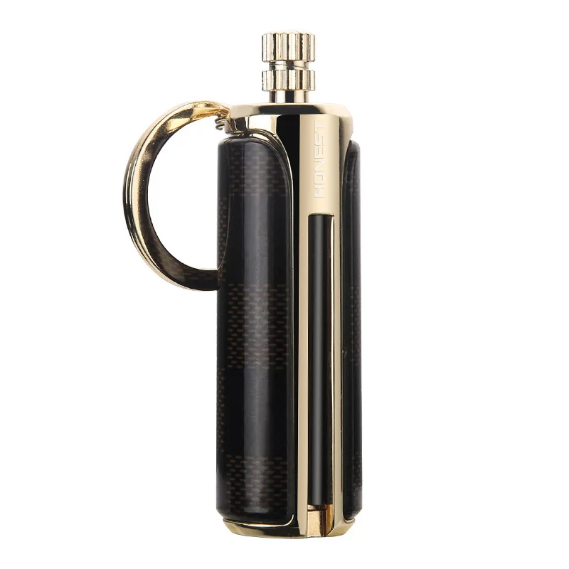 

Free Fire Metal Retro Oil Lighter Refueled Endless Match Kerosene Flame Lighter Survival Emergency Fire Starter Outdoor Survival