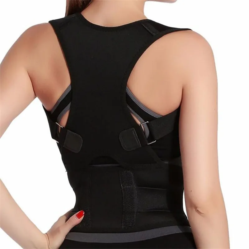 

Posture Corrector Men Women Back Shoulder Correct Posture Belt Back Brace Support Lumbar Supports Straight Back Pain Belts B002