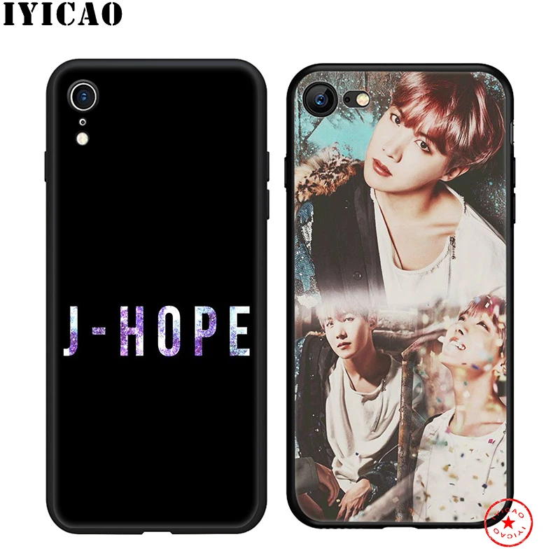 IYICAO J-hope J hope мягкий чехол для телефона iPhone 11 Pro XR X XS Max 6 6S 7 8 Plus 5 5S SE силиконовый TPU |