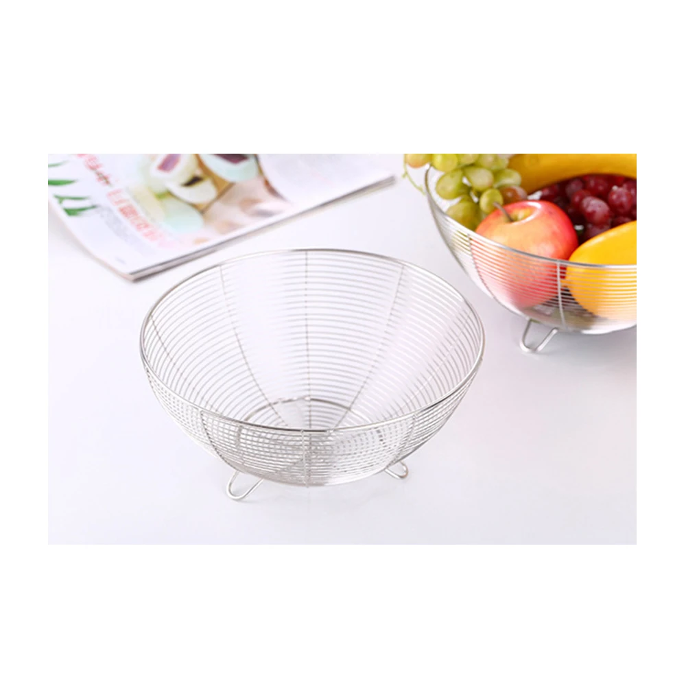 

Stainless Steel Kitchen Large Tableware Drain Rack Drainage Basket Strainer Tool