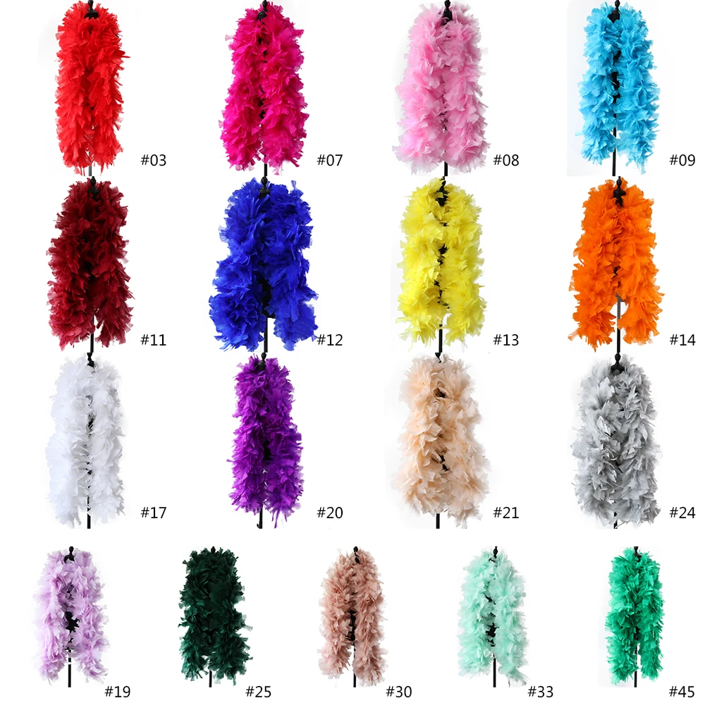 

200G Natural Rooster/Chicken Feathers Boas Decoration Accessories For Shawl Carnival Leather Pink Plumes Boa Decor Party Crafts