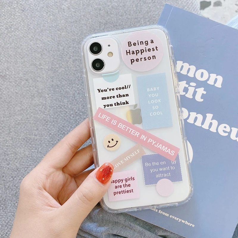 Чехол для iphone 11 12 13 Pro Max XS X XR 7 8 Plus прозрачный мягкий ТПУ | Мобильные телефоны и