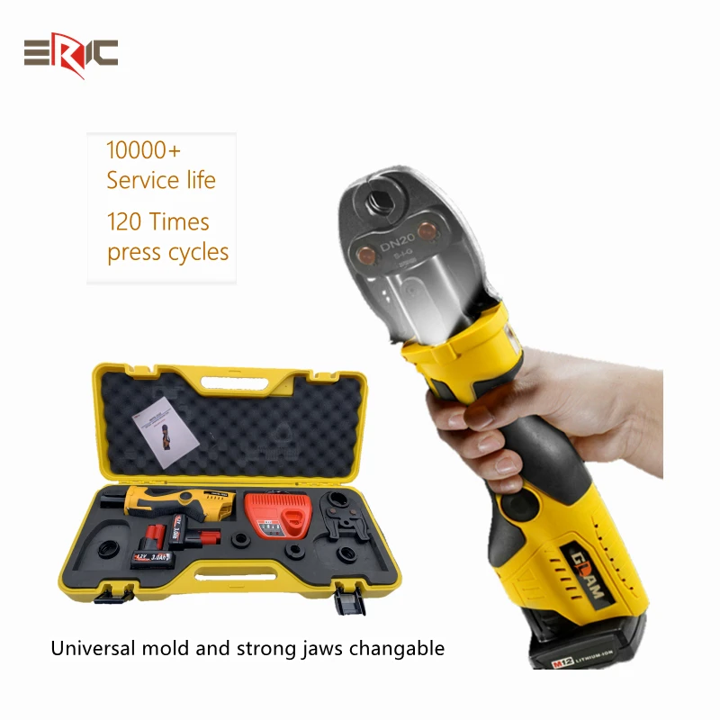 

Hydraulic Crimpex Pipe Crimping Tools Battery Power Cordless Cable Cutter With Dies TH U