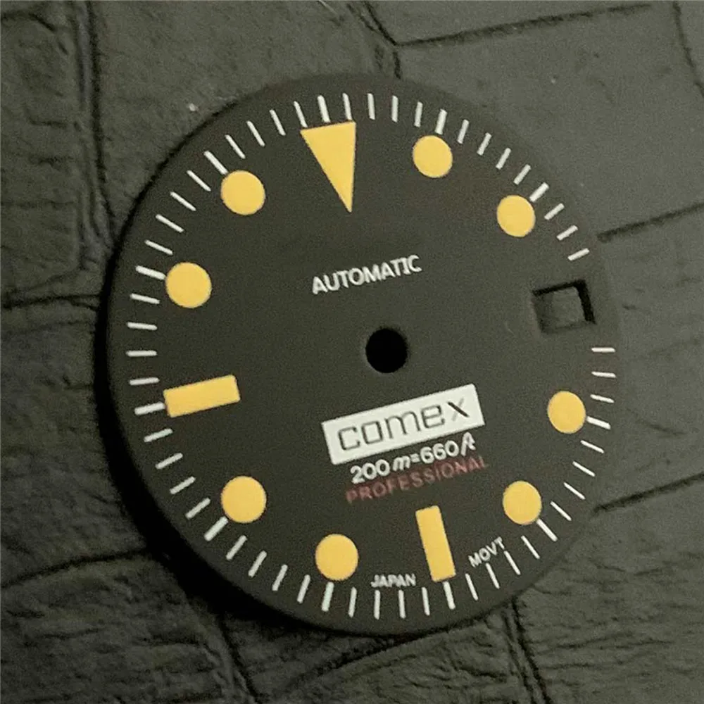 Циферблат часов 28 5 мм зеленый светящийся циферблат с календарем для часового