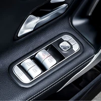 interior car window lift switch button frame cover trim sticker for mercedes benz gle a b glb class w177 w247 a180 a200 b200