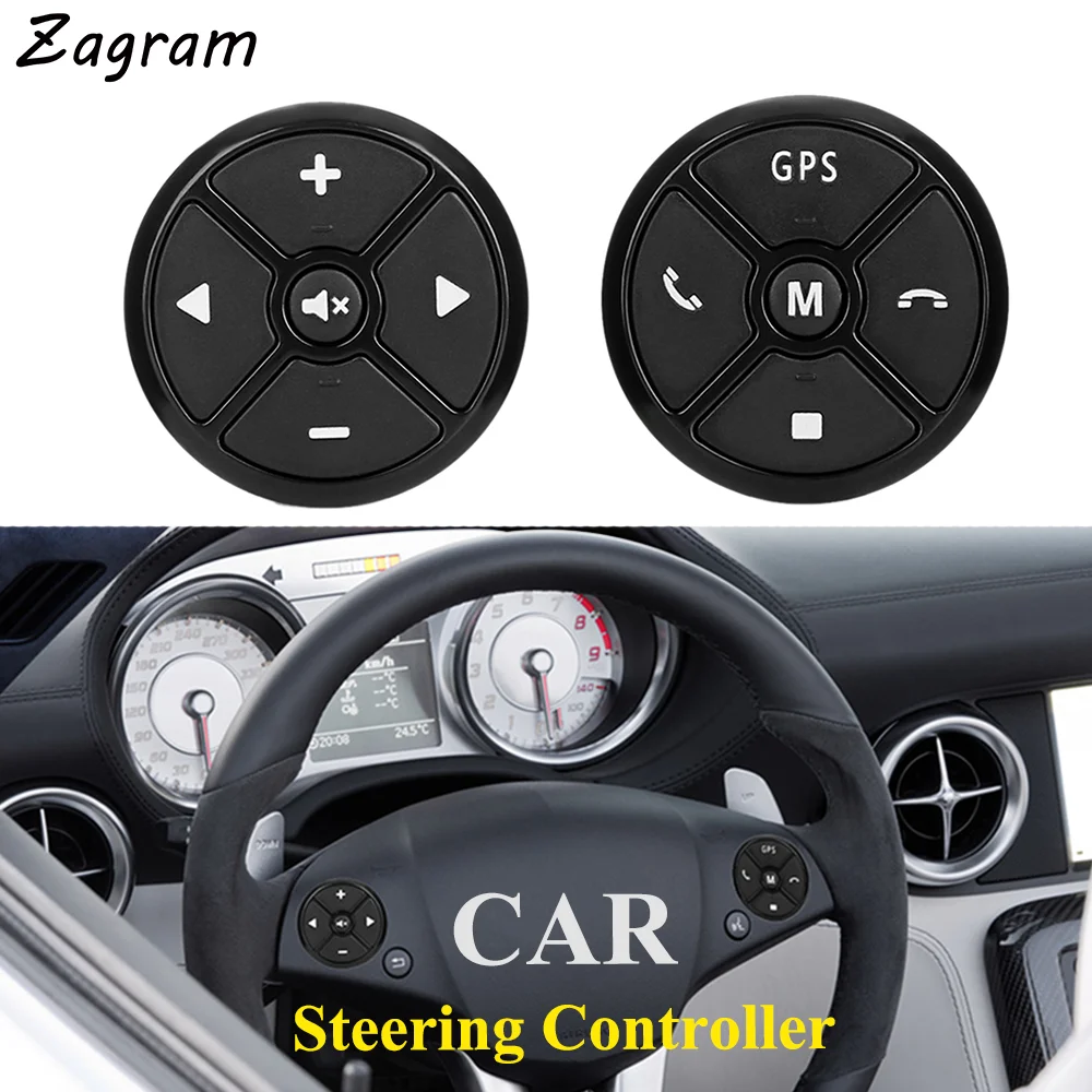 Car Steering Wheel Control Buttons 10 Keys Wireless Remote Universal Controller for Multimedia GPS Navigator DVD Player | Автомобили и
