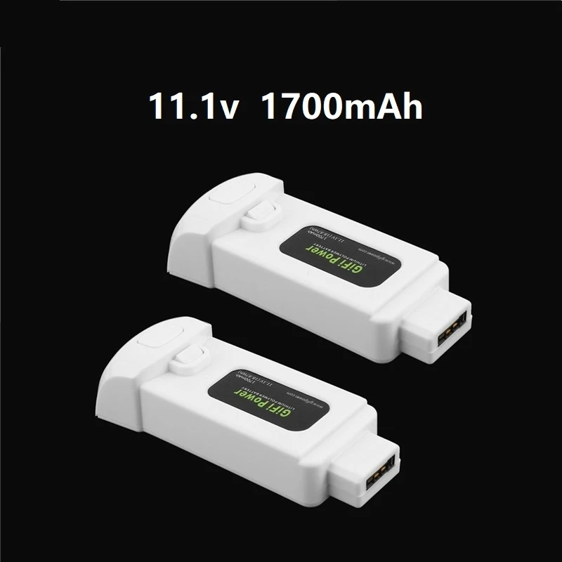 

Original 11.1V 1700mAh 18.87Wh Lipo Battery for Yuneec Breeze Flying Camera Drone Extra Replacement Rechargeable Battery 2Pcs