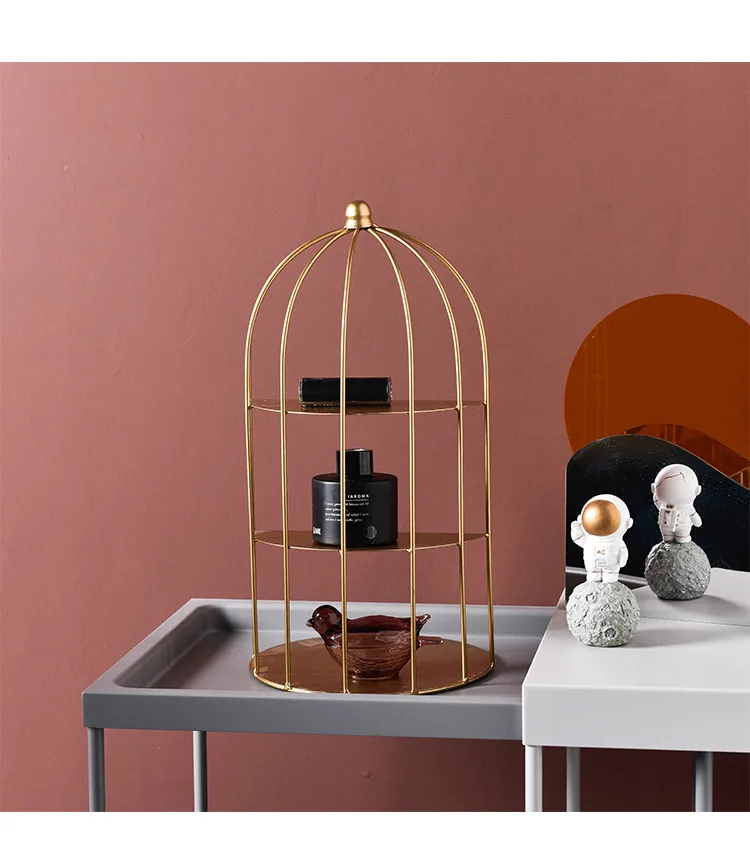 Ins Железный арт полки стеллаж для птичьего домика демонстрации обеденного стола