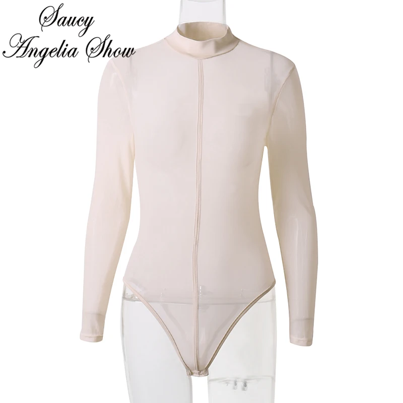 Женские сексуальные боди с длинным рукавом облегающее эластичное обтягивающее