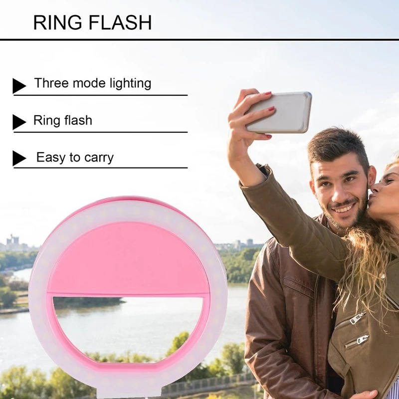 Светодиодный кольцевой светильник для селфи iPhone SE 2020 XS MAX XR X 8 7 6 s Plus Samsung Huawei