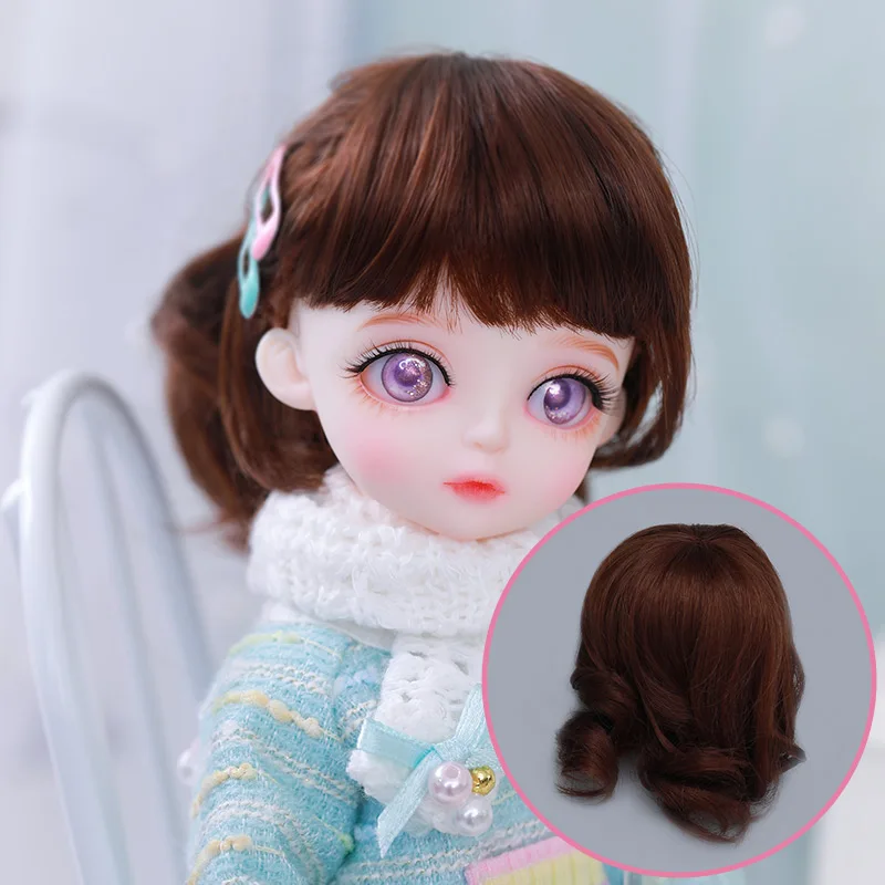 Парик для куклы BJD Zumi Размер 6 7 дюймов 1/6 высокая температура короткие красивые