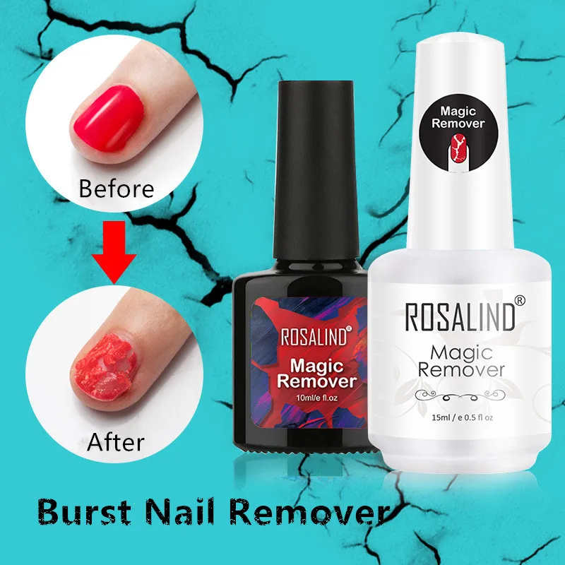 

15ml Burst Glue 3D Magic Remover Gel Nail Polish Remover Within 2-3 Mins Peel Off Varnishes Base Top Coat Without Soak Off Water